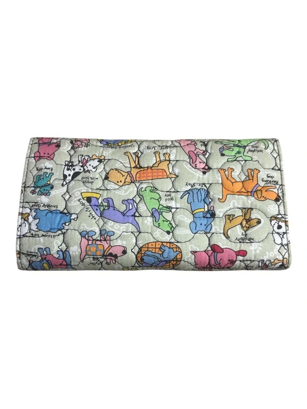 C. MARIE COLLECTION Dog Print Quilted Wallet with Paw Accent -- SUPER CUTE!!! - Picture 2 of 5